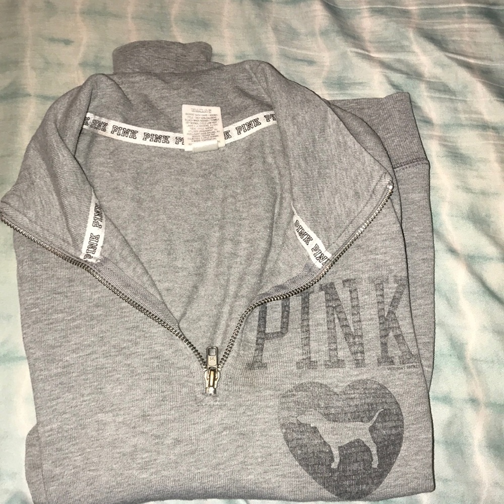 Grey half zip